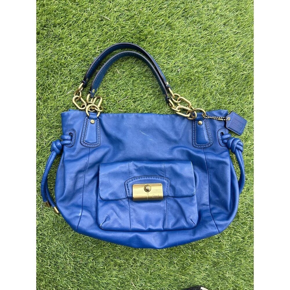 COACH Kristin Calf Leather Handbag Purse  Shoulder Bag Tote 14758